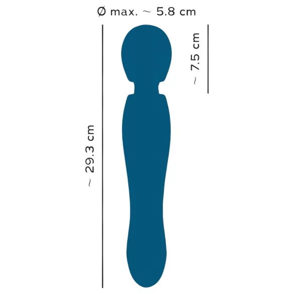 You2Toys Grande - vibrador masajeador recargable - silicona azul