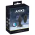 ANOS - plug anal vibrador luminoso - silicona negra