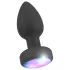 ANOS - plug anal vibrador luminoso - silicona negra
