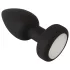 ANOS - plug anal vibrador luminoso - silicona negra