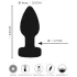 ANOS - plug anal vibrador luminoso - silicona negra