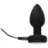 ANOS - plug anal vibrador luminoso - silicona negra