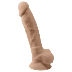   Silexd 8 - vibrador con control remoto para testículos - silicona color natural