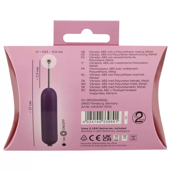 You2Toys - Vibrador estimulador de clítoris - silicona lila