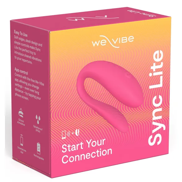 We-Vibe Sync Lite - vibrador para parejas control remoto inteligente - rosa