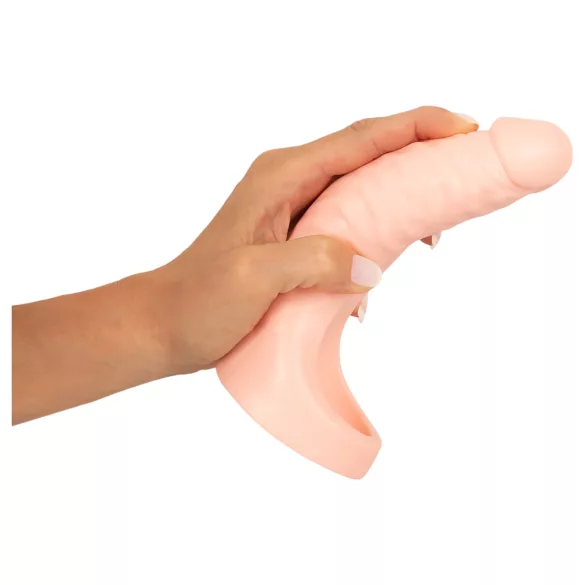 Realistixxx Double Fucker - arnés con doble consolador anal vibrador (color natural)