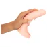 Realistixxx Double Fucker - arnés con doble consolador anal vibrador (color natural)