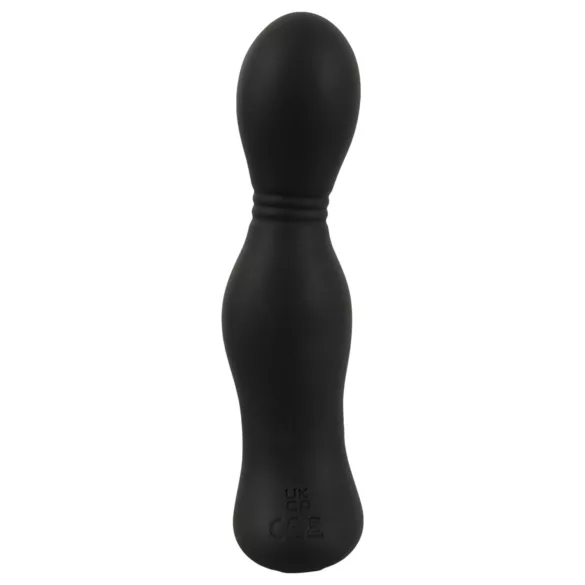 Rebel - vibrador prostático 2 en 1 con mando - silicona negra