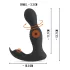 Rebel - vibrador prostático 2 en 1 con mando - silicona negra