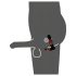 Rebel - Vibrador prostático 2en1 con control remoto (negro)