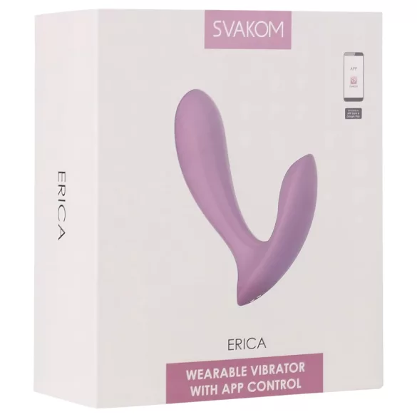 Svakom Erica - vibrador wearable inteligente - silicona rosa