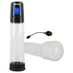   Mister Boner - Bomba de vacío para pene automática y recargable (negro‑transparente)