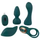 Couples Choice - Vibrador 4 en 1 configurable con mando a distancia (turquesa)