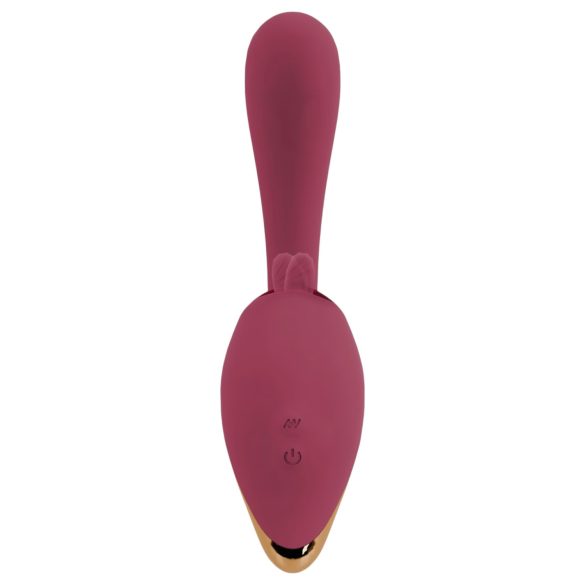 Javida - vibrador 2 en 1 con lengua - silicona roja