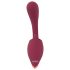 Javida - vibrador 2 en 1 con lengua - silicona roja