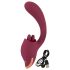 Javida - vibrador 2 en 1 con lengua (rojo)
