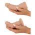 You2Toys - arnés con consolador - set de dildos - color piel