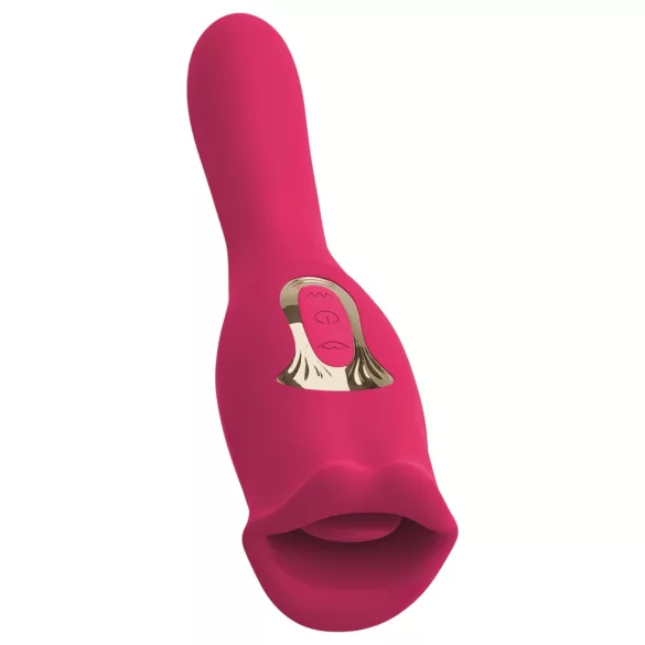You2Toys - Vibrador 2 en 1 con lengua (rosa)