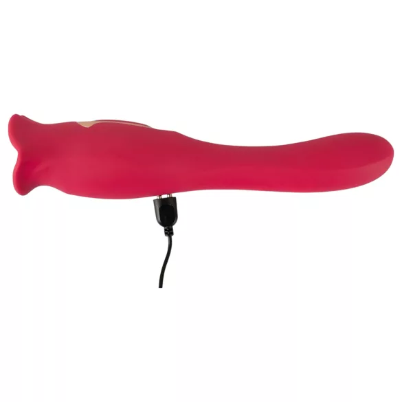 You2Toys - Vibrador 2 en 1 con lengua (rosa)