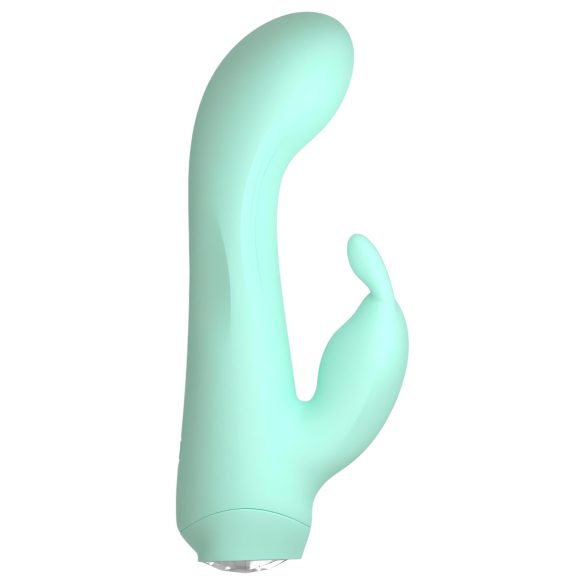 Cuties Mini 4 - vibrador conejo, recargable y resistente al agua (verde)