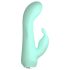 Cuties Mini 4 - vibrador conejo, recargable y resistente al agua (verde)
