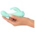 Cuties Mini 4 - vibrador conejo, recargable y resistente al agua (verde)