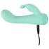Cuties Mini 4 - vibrador conejo, recargable y resistente al agua (verde)