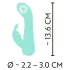 Cuties Mini 4 - vibrador recargable impermeable conejito - silicona verde
