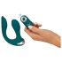 Vibrador manos libres para parejas (turquesa)