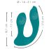 Vibrador manos libres para parejas (turquesa)