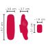 Sonrisa - vibrador inalámbrico y con radio tipo tanga (rojo)