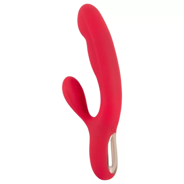 Smile Thumping Rabbit - vibrador recargable triple motor - silicona roja