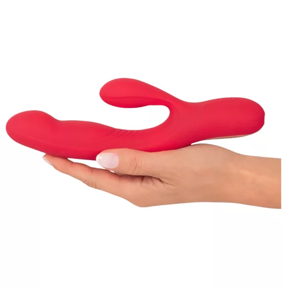 Smile Thumping Rabbit - vibrador recargable triple motor - silicona roja