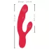 Smile Thumping Rabbit - vibrador recargable triple motor - silicona roja