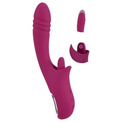   Javida Licking & Thrusting - vibrador chupador y empujador con lengua lila