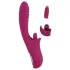 Javida - Vibrador con movimiento y lengua - silicona lila