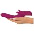 Javida Movimiento & Placer - vibrador con lengua y empuje (lila)