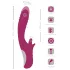Javida - Vibrador con movimiento y lengua - silicona lila