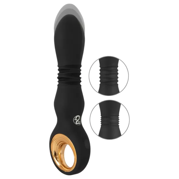Eternal - vibrador empujador potente - silicona negra