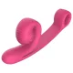 Snail Vibe Curve - vibrador 2 en 1 para clítoris (rosa)