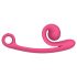 Caracol Vibra Curva - 2en1 clítoris vibrador (rosa)