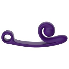   Snail Vibe Curve - vibrador doble estimulador clítoris y punto G - silicona lila