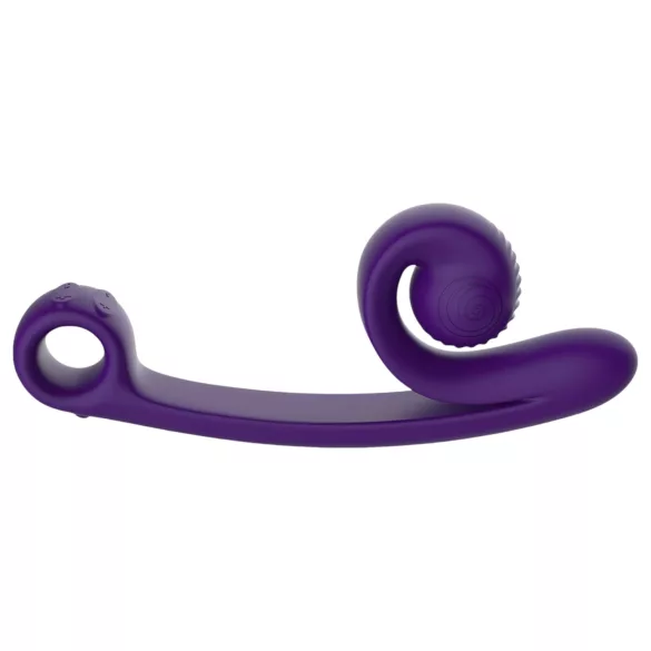 Snail Vibe Curve - vibrador doble estimulador clítoris y punto G - silicona lila