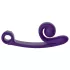 Snail Vibe Curve - vibrador doble estimulador clítoris y punto G - silicona lila