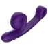 Snail Vibe Curve - vibrador doble estimulador clítoris y punto G - silicona lila