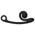 Snail Vibe Curve - 2en1 estimulador vibrador de clítoris (negro)