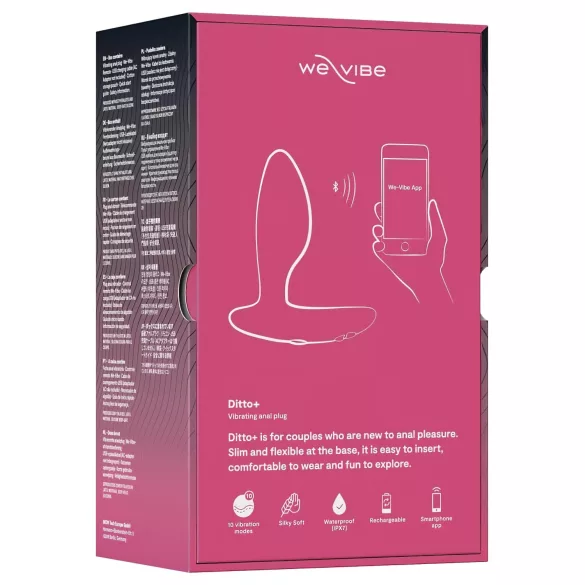 We-Vibe Ditto+ - inteligente, anal vibrador recargable (rosa)