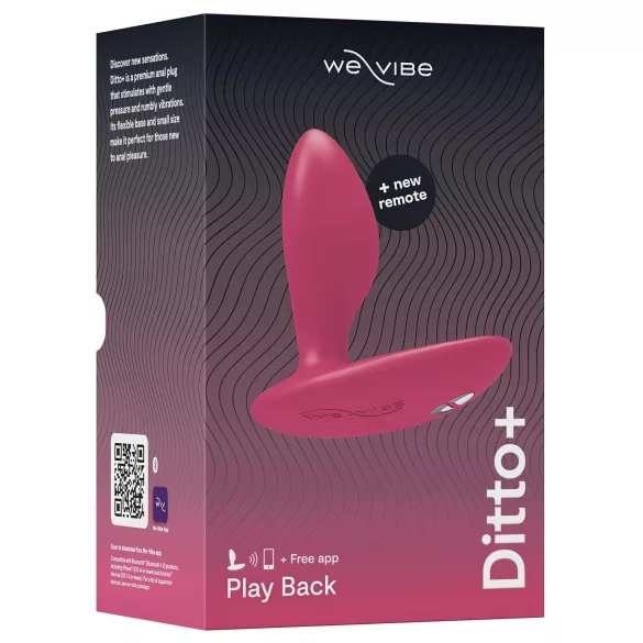 We-Vibe Ditto+ - inteligente, anal vibrador recargable (rosa)