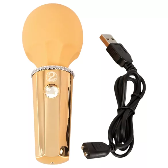 You2Toys - mini masajeador vibrador recargable - silicona amarilla