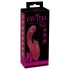 Javida - vibrador 3 en 1 con lengua - silicona roja